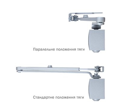 Зображення 4 Дотягувач Ryobi D-1200P(U) UNIV Silver до 1100 мм, Колір корпусу: сріблястий