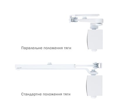 Изображение 4 Доводчик Ryobi D-1200P(U) BC UNIV White до 1100 мм, Цвет корпуса: белый