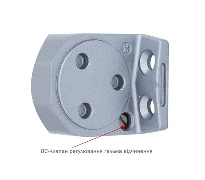 Изображение 5 Доводчик Ryobi D-2055V BC STD Silver до 100 кг, Цвет корпуса: серебристый