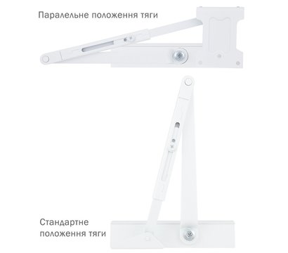 Изображение 5 Доводчик Ryobi D-1200P(U) BC UNIV White до 1100 мм, Цвет корпуса: белый