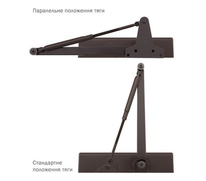 Зображення 6 Дотягувач Ryobi D-2055V BC UNIV Dark Bronze до 1250 мм, Колір корпусу: бронзовий