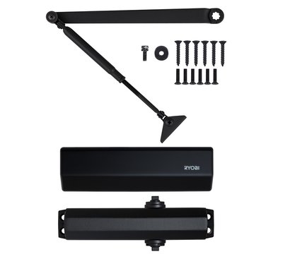 Изображение 6 Доводчик Ryobi D-1554 STD Black коленная тяга, Цвет корпуса: черный