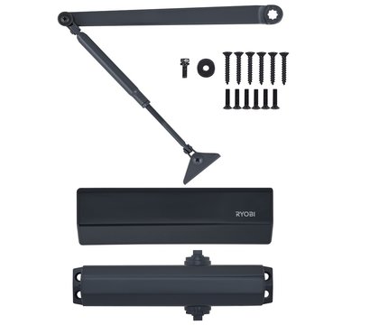 Изображение 6 Доводчик Ryobi D-1554 STD Grey Anthracite коленная тяга, Цвет корпуса: антрацитовый