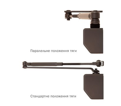 Зображення 7 Дотягувач Ryobi D-2055V BC UNIV Dark Bronze до 1250 мм, Колір корпусу: бронзовий