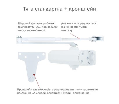 Зображення 8 Дотягувач Ryobi D-2055V BC UNIV Glossy White верхній, Колір корпусу: глянсовий білий