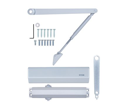 Изображение 8 Доводчик Ryobi D-2055V BC STD Silver до 100 кг, Цвет корпуса: серебристый