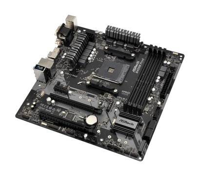 Зображення 2 Материнська плата ASRock B450M Pro4 (sAM4, AMD B450, PCI-Ex16)