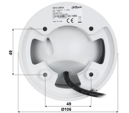 Изображение 4 CVI Видеокамера Dahua DH-HAC-HDW2241TP-A (2,8 мм)