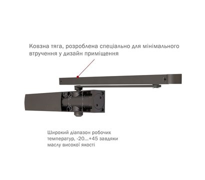 Зображення 2 Дотягувач Ryobi D-1200T BC SLD HO Bronze верхній, Колір корпусу: бронзовий