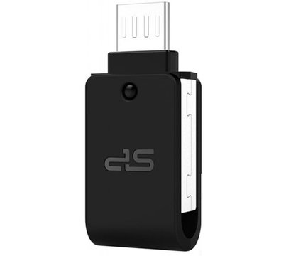 Зображення 3 Накопичувач USB Silicon Power Mobile X21 OTG, Black 16GB USB 2.0 - SP016GBUF2X21V1K