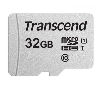 Изображение 2 Карта памяти Transcend 300S UHS-I microSDHC 32GB Class 10 + adapter SD - TS32GUSD300S-A, Объем памяти: 48 Гб