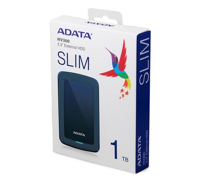 Изображение 3 Винчестер A-Data DashDrive Durable HV300 1TB 5400rpm 2.5 USB 3.1 External Blue — AHV300-1TU31-CBL