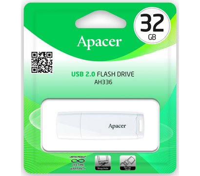 Изображение 4 Накопитель USB Apacer AH336 USB 2.0 32Gb White - AP32GAH336W-1