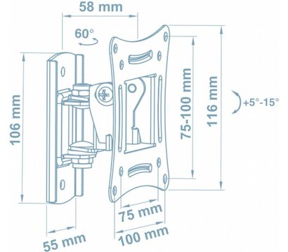 Изображение 2 Крепление для телевизора Walfix R-243B