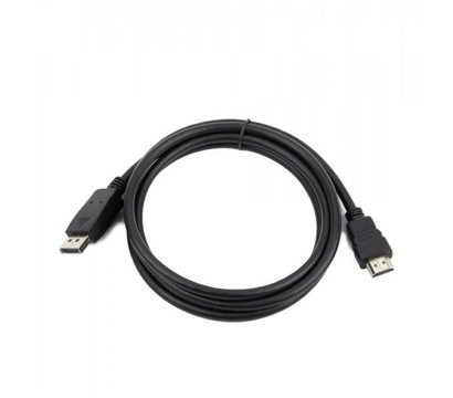 Зображення 2 Кабель мультимедійний Cablexpert DisplayPort-HDMI, 1м, black — CC-DP-HDMI-1M