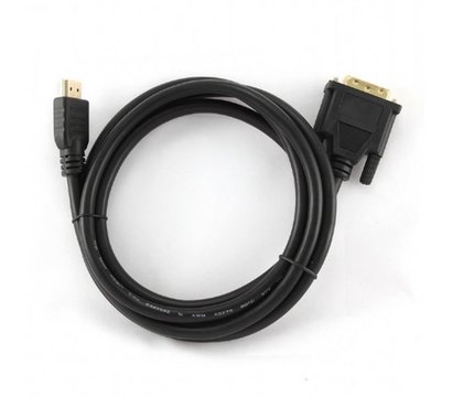Зображення 2 Кабель мультимедійний Cablexpert HDMI-DVI, 1.8м, black — CC-HDMI-DVI-6
