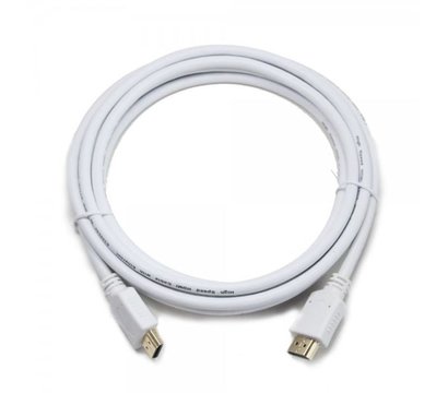 Зображення 2 Кабель мультимедійний Cablexpert HDMI-HDMI M/M v1.4, 1м White — CC-HDMI4-W-1M