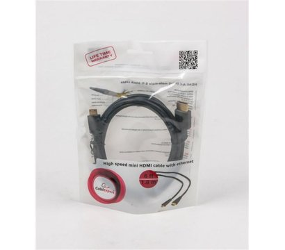 Зображення 2 Кабель мультимедійний Cablexpert HDMI-miniHDMI V.1.4,  1.8м Black — CC-HDMI4C-6