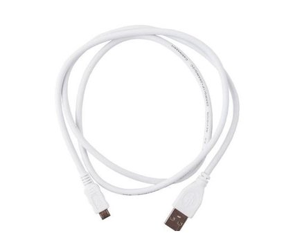 Зображення 2 Кабель Cablexpert USB2.0(М) - microUSB(M), Premium, White, 1м — CCP-mUSB2-AMBM-W-1M