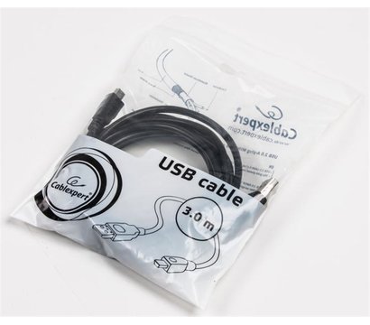 Изображение 2 Кабель Cablexpert USB2.0 - mini USB, 3 м, Black — CCP-USB2-AM5P-10
