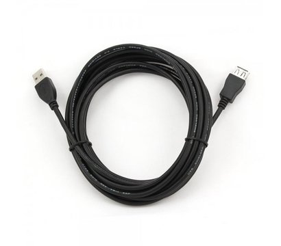 Изображение 2 Кабель Cablexpert USB2.0(М) - USB2.0(F), Premium, Black, 4.5м — CCP-USB2-AMAF-15C