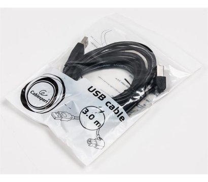 Изображение 2 Кабель Cablexpert USB2.0 A - USB В, 3 м, Black — CCP-USB2-AMBM90-10