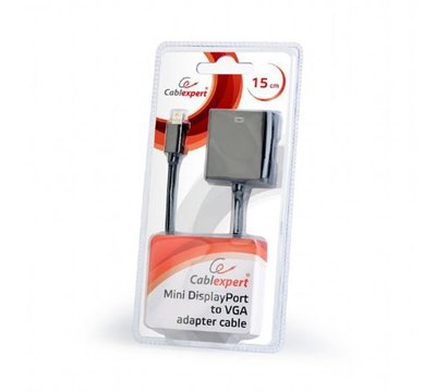 Изображение 2 Адаптер Cablexpert MiniDisplayPort-VGA 0.15м Black — AB-mDPM-VGAF-02