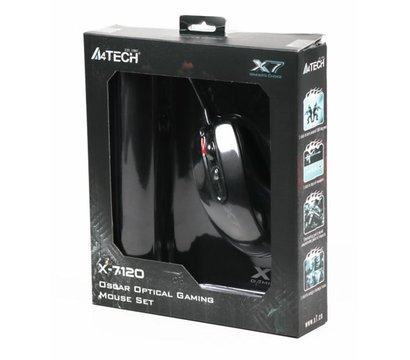 Зображення 2 Миша A4Tech X-710BK USB Black + A4Tech X7-200MP