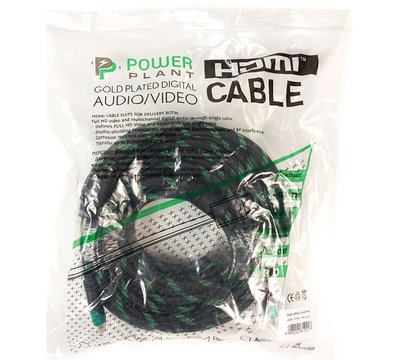 Изображение 2 Кабель мультимедийный PowerPlant HDMI-HDMI v2.0, 15м, Double ferrites, Black — KD00AS1294