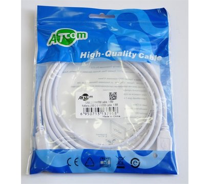 Зображення 2 Кабель ATcom USB 2.0 AM/BM 1.8 м. ferrite core — 3795