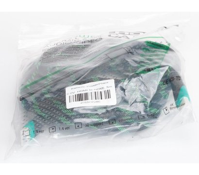 Зображення 3 Кабель мультимедійний PowerPlant HDMI-HDMI v2.0, 5м, Double ferrites, Black — KD00AS1248