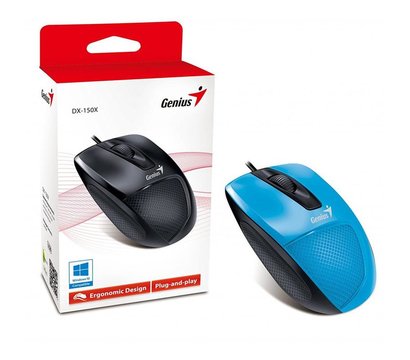 Зображення 4 Миша Genius DX-150X USB Blue/Black — 31010231102