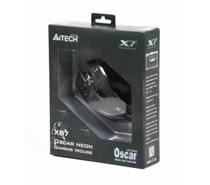 Изображение 4 Мышь A4Tech X87 Oscar Neon USB Black