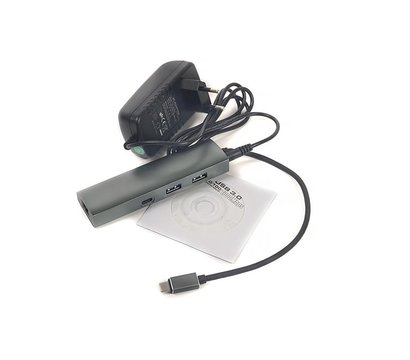 Зображення 4 USB Hub (хаб) PowerPlant CA910557 Grey