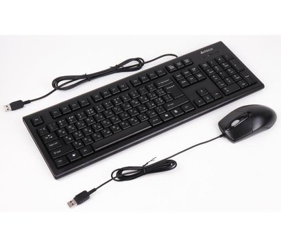 Зображення 3 Комплект мишка + клавіатура A4Tech KR-8372 USB Black