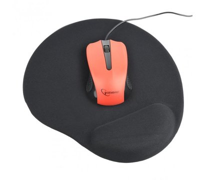Зображення 2 Килимок для мишки Gembird MP-GEL-BK з подушкою під зап`ястя