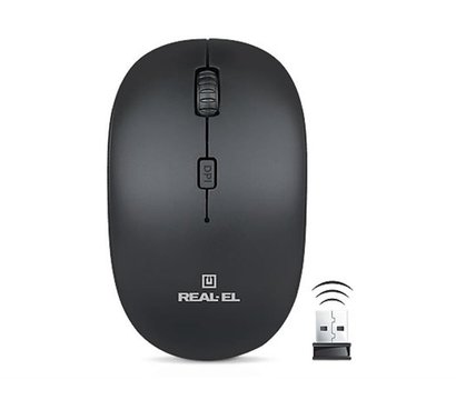 Зображення 2 Миша REAL-EL RM-301 Wireless Black