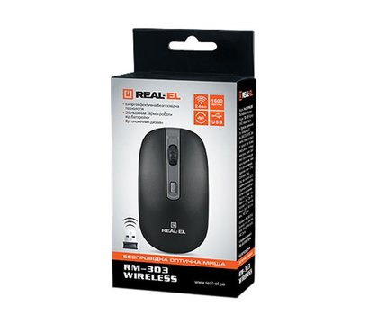 Зображення 6 Миша REAL-EL RM-301 Wireless Black