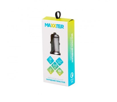 Зображення 3 Зарядний пристрій Maxxter (1USBx3.6A) QС3.0 Grey (UCQC-21A)