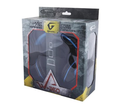 Зображення 3 Навушники Gemix W-360 Black/Blue поворотна