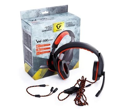 Изображение 3 Наушники Gemix W-330 Pro Gaming Black/Orange поворотная