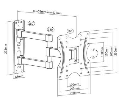 Изображение 4 TV крепление Brateck KLA27-223 23 - 42