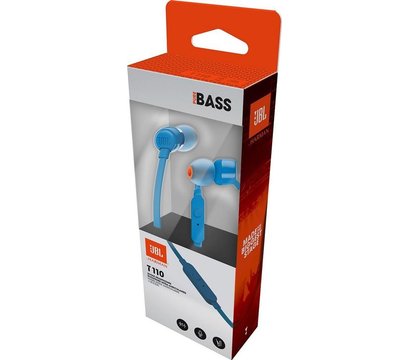 Зображення 6 Навушники JBL T110 Blue — JBLT110BLU для телефону