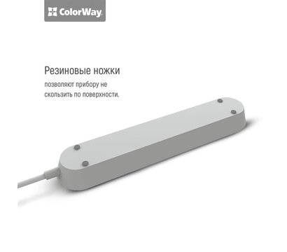 Изображение 11 Сетевой фильтр ColorWay 1.8м CW-CHU33B 3 розеток