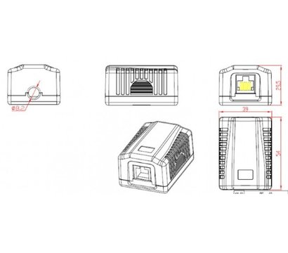 Изображение 2 Розетка Cablexpert NCAC-1F6-01