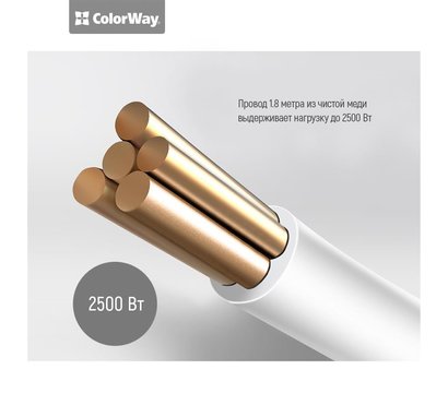 Изображение 6 Сетевой фильтр ColorWay 1.8м CW-CHU33B 3 розеток