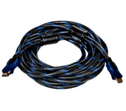 Зображення 2 Кабель мультимедійний PowerPlant HDMI-HDMI v1.4, 7м, Nylon, Double ferrites, Black - KD00AS1204