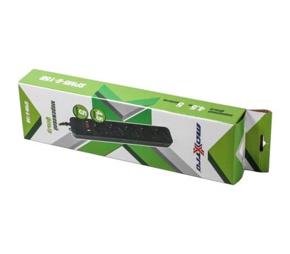 Зображення 2 Мережевий фільтр Maxxter 4.5м SPM5-G-15B 5 розеток, Довжина шнура: 4.5 м