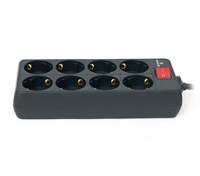 Изображение 5 Сетевой фильтр REAL-EL RS-8 Protect 1.8m Black 8 розеток