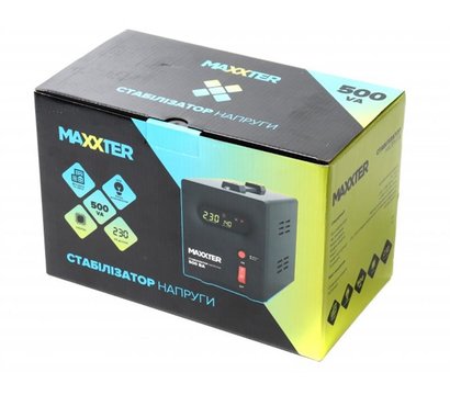 Зображення 3 Релейний стабілізатор Maxxter MX-AVR-S500-01